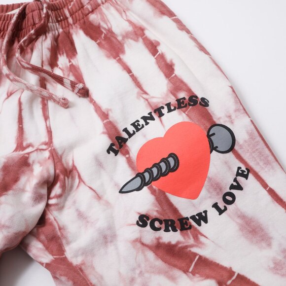 Talentless Elements Tie-Dye Screw Love Jogger Sweatpants sz Medium - Picture 2 of 11